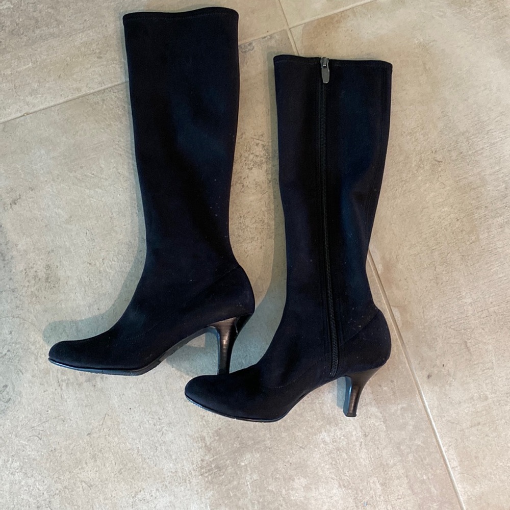 Long suede boots , made in Japan. Waterproof